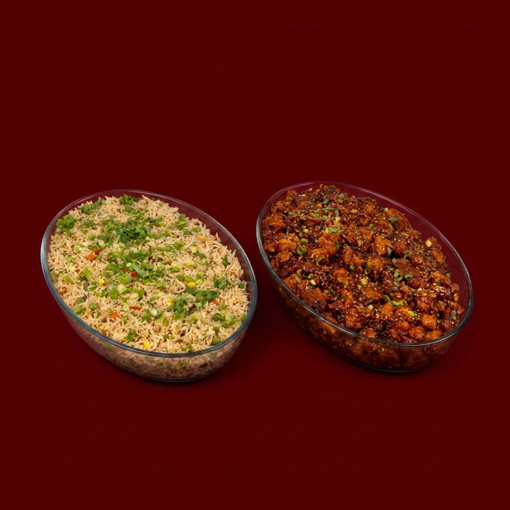 Chicken Manchurian with Fried Rice